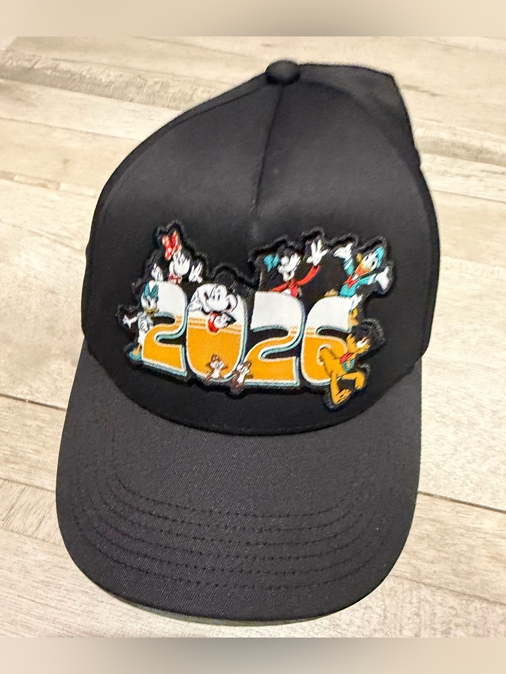 Disney 2026 Youth Black Character Patch Cap hat